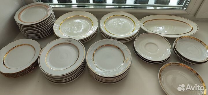 Тарелки, фарфор СССР зик, дулево, хайта бфз