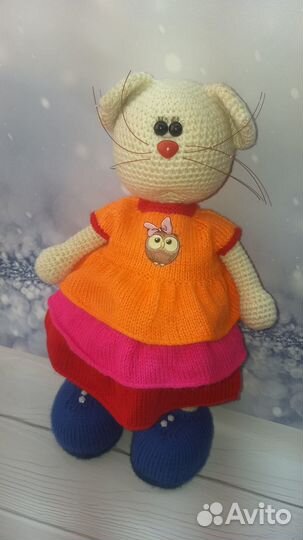 Вязанные кошечки.Ручная работа