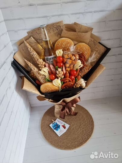 Букеты для мужчин, подарок, бокс, мужской букет