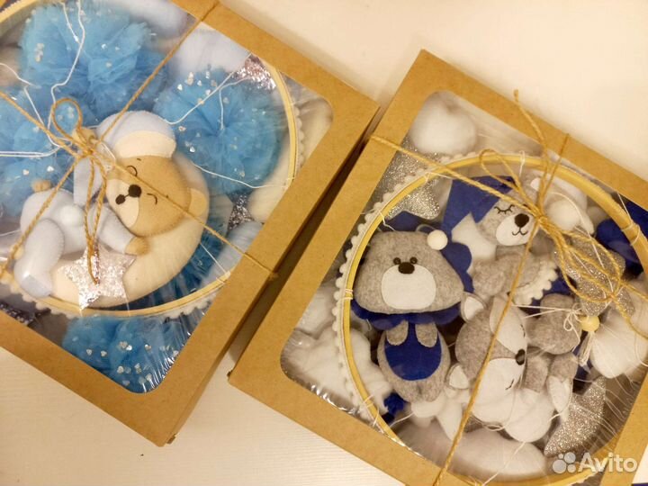 Мобиль на кроватку из фетра