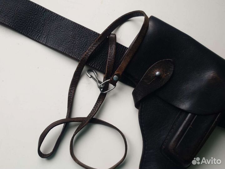Ремень кобура протирка пистолетный ремешок бу