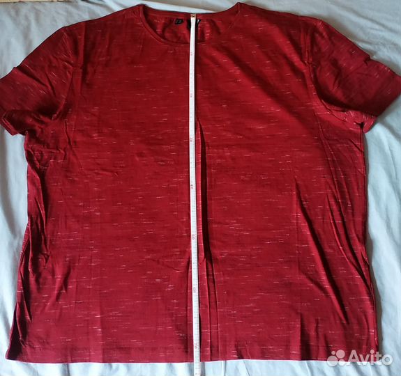 Футболка муж.красная,бордовая,66-70,5XL,бол.размер