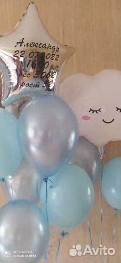 Воздушные шары на выписку из роддома