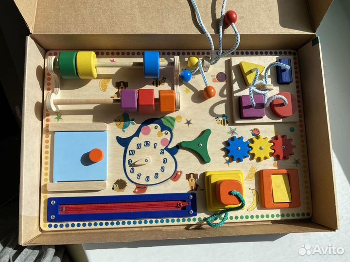 Бизиборд деревянный