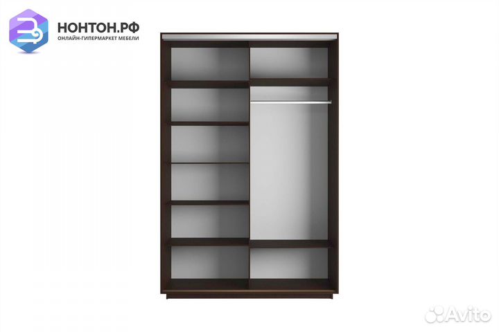 Шкаф-купе 2-х дверный Нонтон фото №1007 / венге