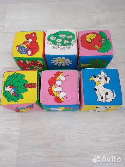 Развивающие мягкие кубики