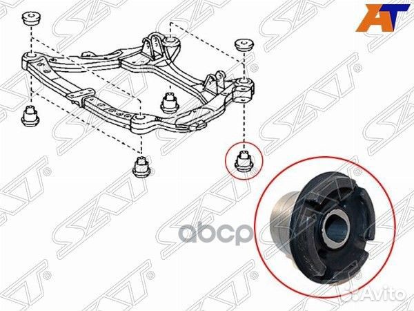 Сайлентблок подрамника lexus RX300/350/400 03-0