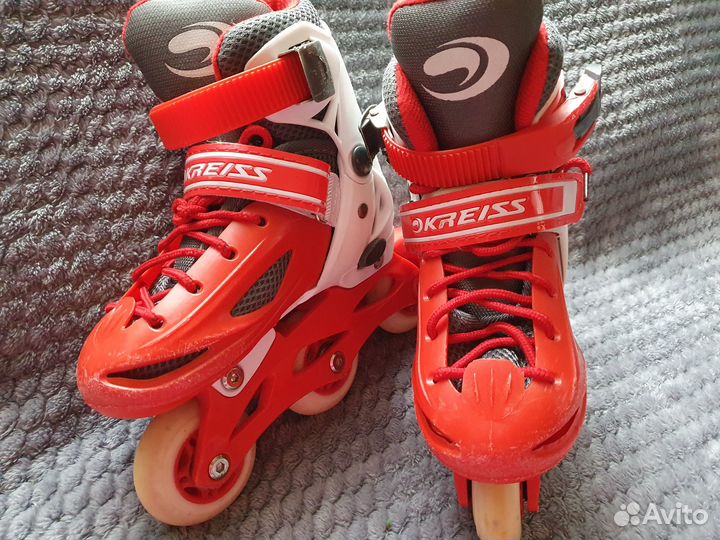 Ролики детские раздвижные р27-30. Коньки роликовые