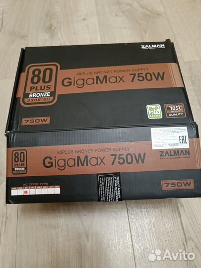 Блок питания Zalman для пк 750W Bronze