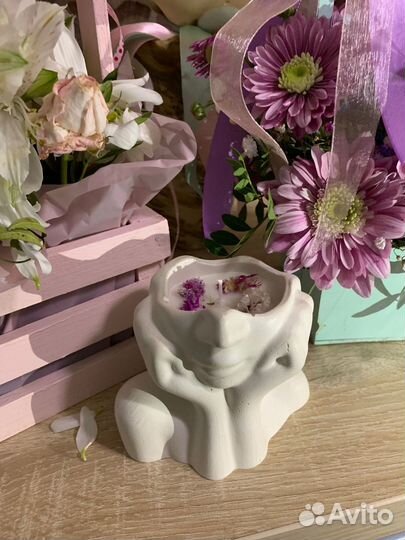 Свечи ручной работы из натурального воска