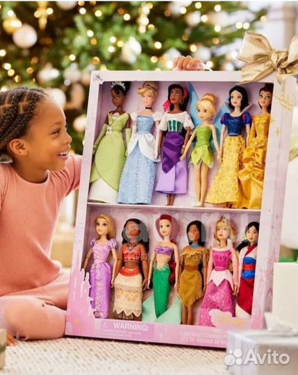 Большой набор Принцессы Disney классические 12шт