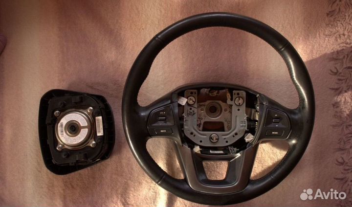 Руль Kia Rio 3 с подогревом + подушка безопаности
