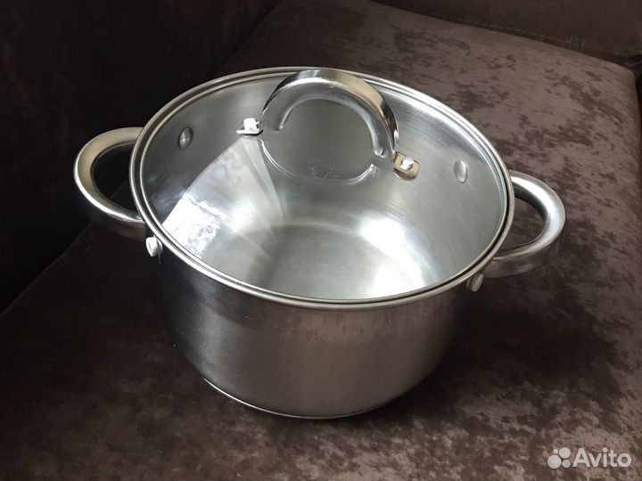 Кастрюля из нержавеющей стали б/у