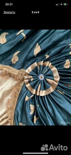 Шторы партьера с ламбрикеном, комплект.Турция