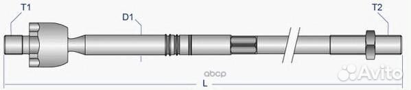 Тяга рулевая голая R VO-AX-8016 Moog
