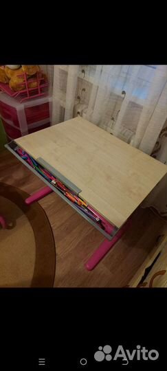 Растушая парта и стул Деми