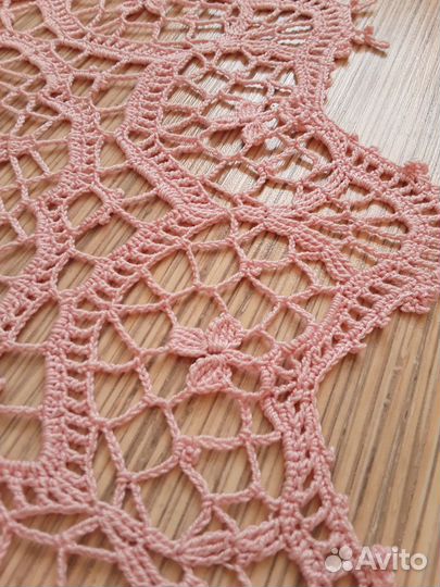 Салфетка кружево хлопок ручная работа