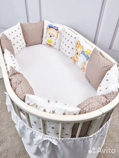 Бортики в детскую кроватку новые