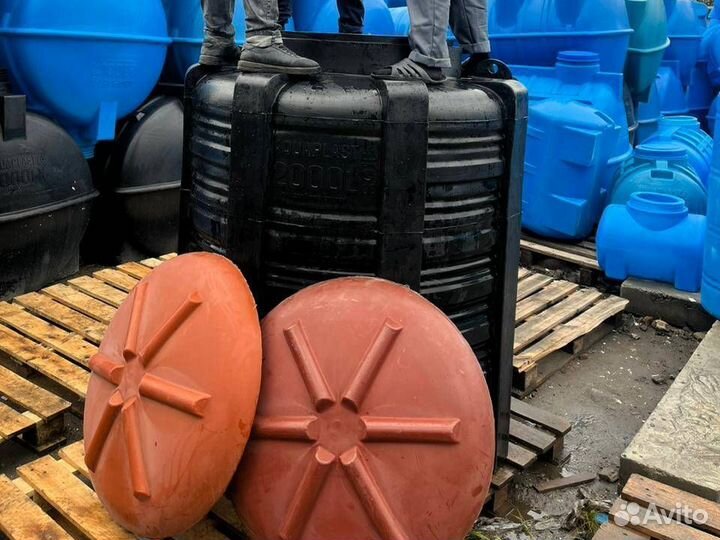 Бочка пластиковая 2000 л для жидкостей (подземная)