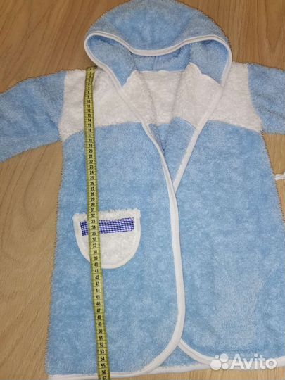 Халат махровый мягкий детский 104-110 см