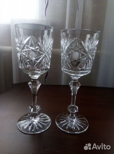 Хрустальные свадебные фужеры