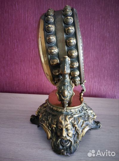 Часы каминные бронза