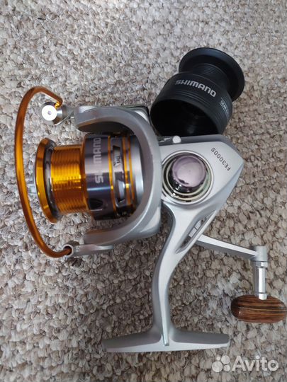 Фидер, спининг shimano удочка, катушка раколовка