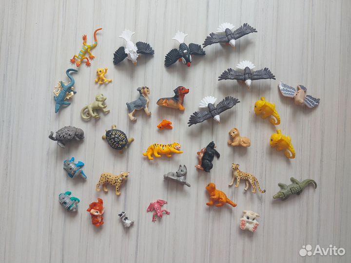 Игрушки из киндера животные