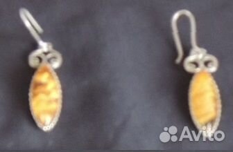 Серьги с янтарем (СССР)