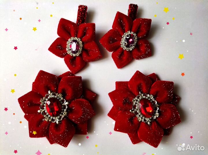 Бантики ручной работы набор