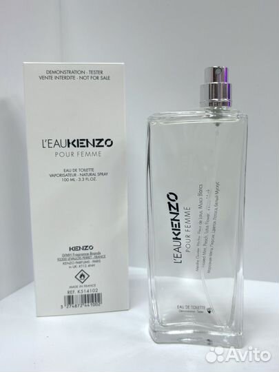 Kenzo l'eau pour femme edt 100мл тестер