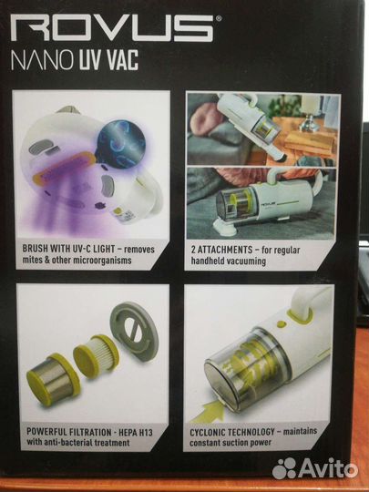 Антибактериалый пылесос Rovus Nano UV
