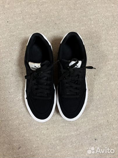 Кроссовки puma Black-puma White Court Classic Vulc