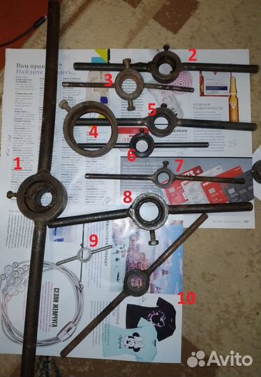 СССР сверла, плашки, метчики, плашкодержатели