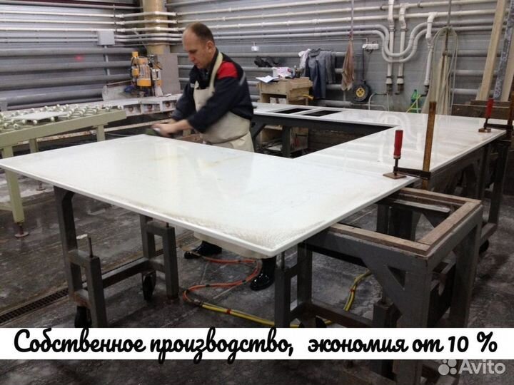 Столешница новая, столешница угловая, из камня