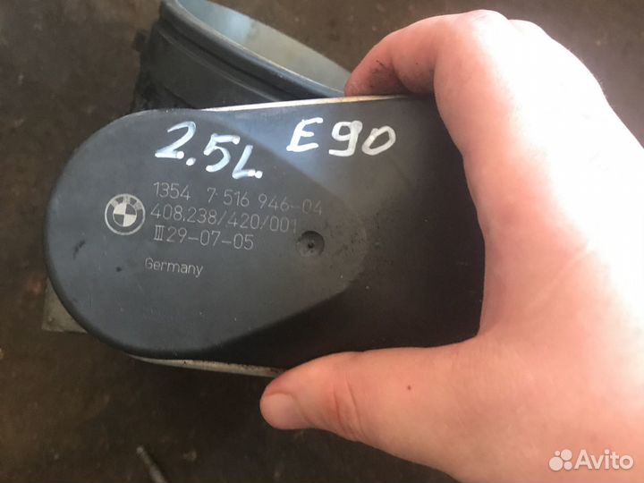 Дроссельная заслонка бмв 3 е90 2.5л