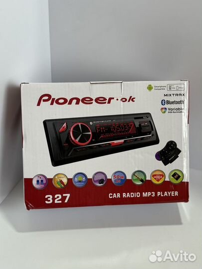 Авто магнитола 1 din pioneer 327