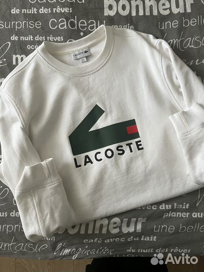 Свитшот Lacoste белый L