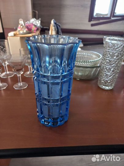 Ваза цветное стекло СССР