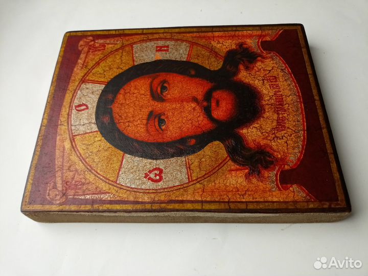 Икона Господа Спас Нерукотворный.15,5х18,5см