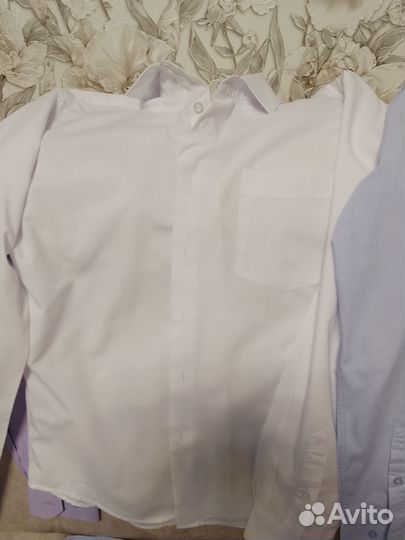 Комплект: рубашки школьные (6 штук) +туфли+костюм