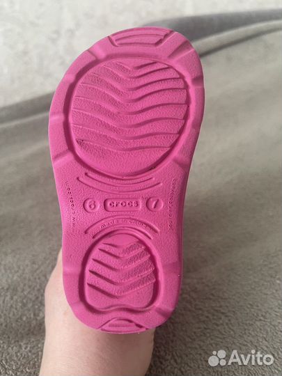 Резиновые сапоги crocs с 6/7