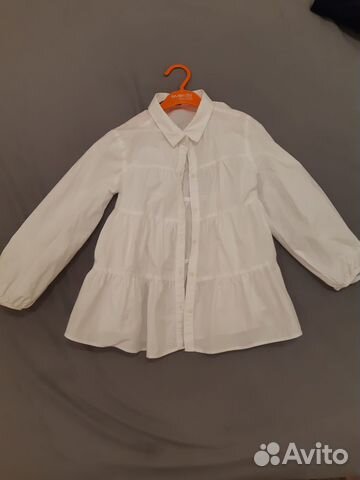 Блузка zara 128, сарафан синий вельветовый в школу