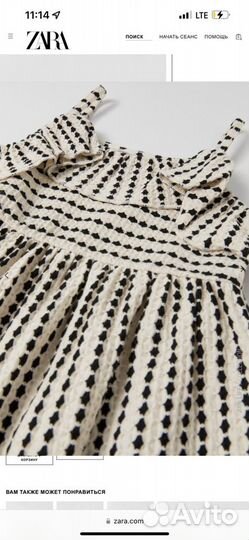 Платье детское zara 80