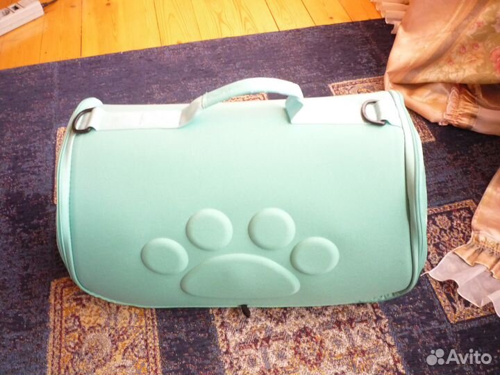 Переноска для кошек лапка бу