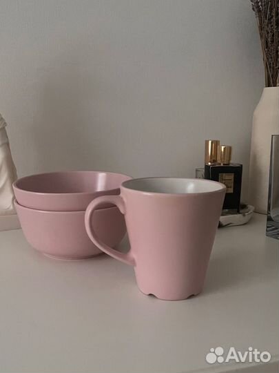 Ваза стеклянная, чайник, посуда