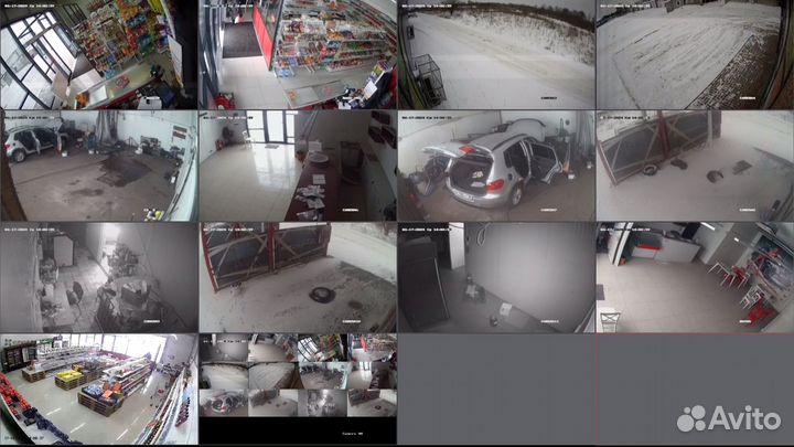 Монтаж видеонаблюдения, домофонов, сигнализации