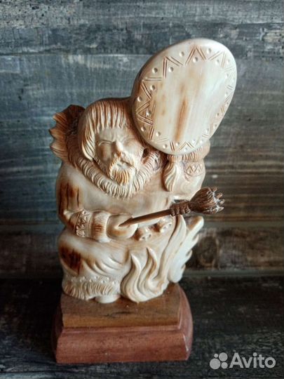 Статуэтки,Фигурки Шаман из Бивня Мамонта