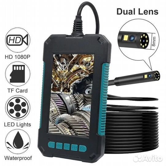 Камера-эндоскоп с двойным объективом, 2 метра