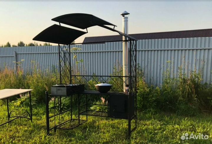 Мангал в стиле лофт